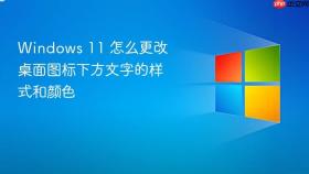 windows 11 怎么更改桌面图标下方文字的样式和颜色