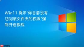 win11 提示“你目前没有访问该文件夹的权限”强制开启教程