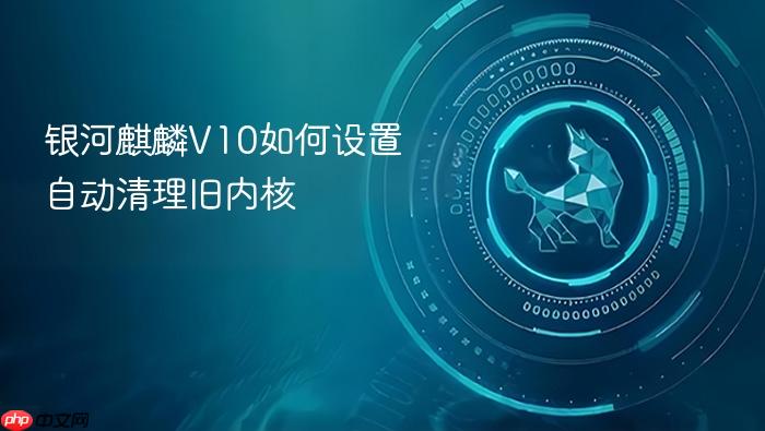 银河麒麟v10如何设置自动清理旧内核