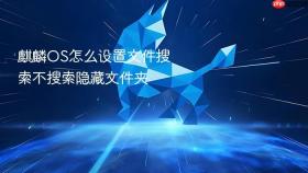 麒麟OS怎么设置文件搜索不搜索隐藏文件夹