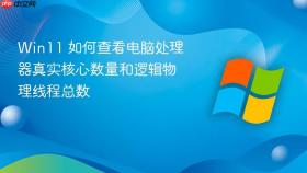 win11 如何查看电脑处理器真实核心数量和逻辑物理线程总数
