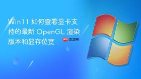 Win11 如何查看显卡支持的最新 OpenGL 渲染版本和显存位宽