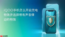 iQOO手机怎么开启充电特效并选择带有声音律动的特效