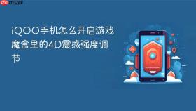 iQOO手机怎么开启游戏魔盒里的4D震感强度调节