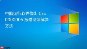 电脑运行软件弹出 0xc0000005 报错彻底解决方法