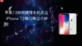 苹果13如何清理手机灰尘 iPhone 13接口除尘小妙招