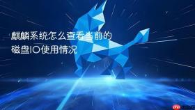 麒麟系统怎么查看当前的磁盘IO使用情况