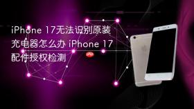 iphone 17无法识别原装充电器怎么办 iphone 17配件授权检测