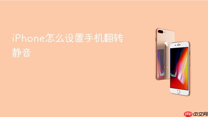 iphone怎么设置手机翻转静音