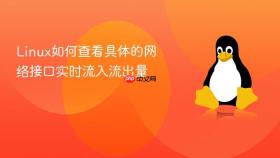 linux如何查看具体的网络接口实时流入流出量