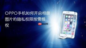 OPPO手机如何开启相册图片的隐私权限按需授权