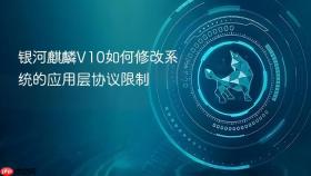 银河麒麟v10如何修改系统的应用层协议限制