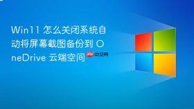 win11 怎么关闭系统自动将屏幕截图备份到 onedrive 云端空间
