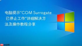 电脑提示“com surrogate 已停止工作”详细解决方法及操作教程分享