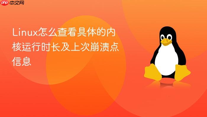 linux怎么查看具体的内核运行时长及上次崩溃点信息