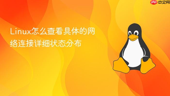 linux怎么查看具体的网络连接详细状态分布