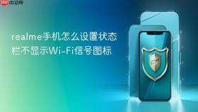 realme手机怎么设置状态栏不显示Wi-Fi信号图标