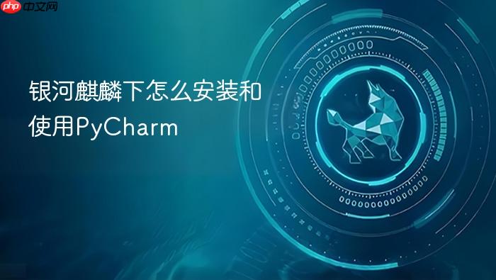 银河麒麟下怎么安装和使用pycharm