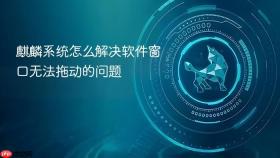 麒麟系统怎么解决软件窗口无法拖动的问题