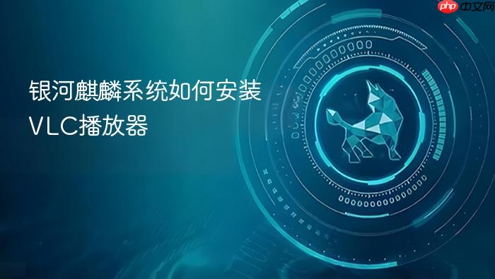 银河麒麟系统如何安装vlc播放器