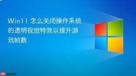 win11 怎么关闭操作系统的透明视觉特效以提升游戏帧数