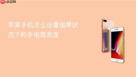苹果手机怎么设置锁屏状态下的手电筒亮度
