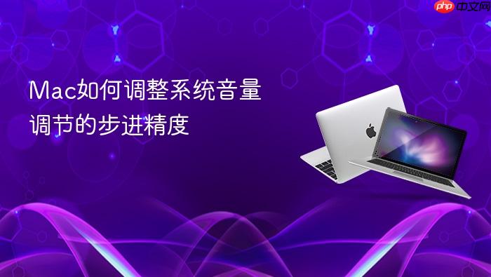 mac如何调整系统音量调节的步进精度