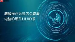 麒麟操作系统怎么查看电脑的硬件UUID号
