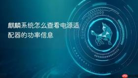 麒麟系统怎么查看电源适配器的功率信息