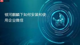 银河麒麟下如何安装和使用企业微信