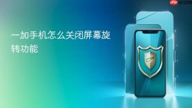 一加手机怎么关闭屏幕旋转功能