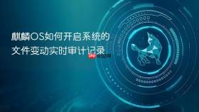 麒麟OS如何开启系统的文件变动实时审计记录