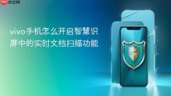 vivo手机怎么开启智慧识屏中的实时文档扫描功能