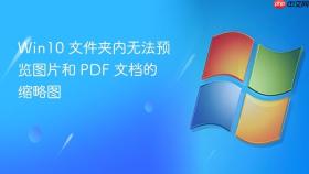 win10 文件夹内无法预览图片和 pdf 文档的缩略图