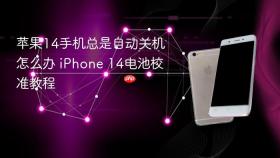 苹果14手机总是自动关机怎么办 iphone 14电池校准教程
