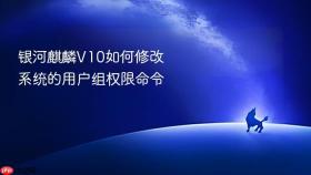 银河麒麟v10如何修改系统的用户组权限命令