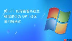 win11 如何查看系统主硬盘是否为 gpt 分区表引导格式