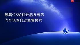 麒麟OS如何开启系统的内存错误自动修复模式
