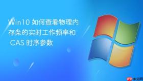 win10 如何查看物理内存条的实时工作频率和 cas 时序参数