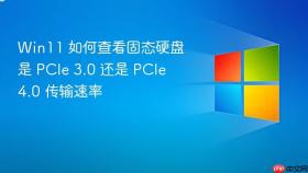 Win11 如何查看固态硬盘是 PCIe 3.0 还是 PCIe 4.0 传输速率
