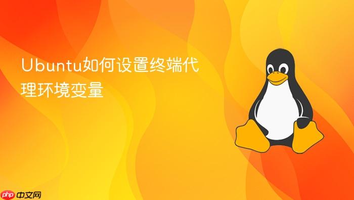ubuntu如何设置终端代理环境变量