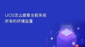 uos怎么查看当前系统所有的环境变量