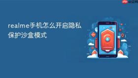 realme手机怎么开启隐私保护沙盒模式