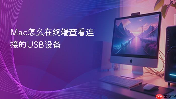 mac怎么在终端查看连接的usb设备