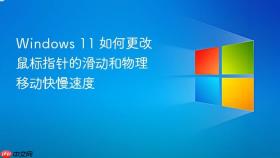 windows 11 如何更改鼠标指针的滑动和物理移动快慢速度