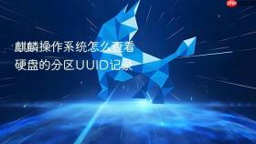 麒麟操作系统怎么查看硬盘的分区UUID记录