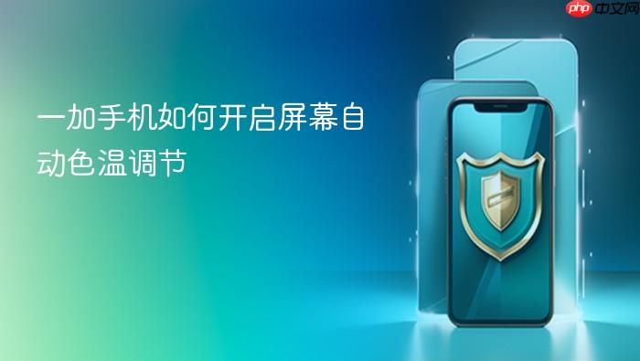 一加手机如何开启屏幕自动色温调节
