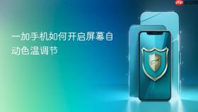 一加手机如何开启屏幕自动色温调节