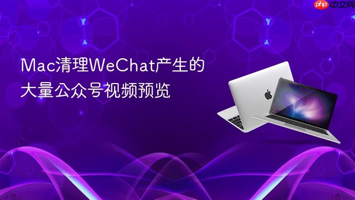 mac清理wechat产生的大量公众号视频预览