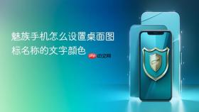 魅族手机怎么设置桌面图标名称的文字颜色